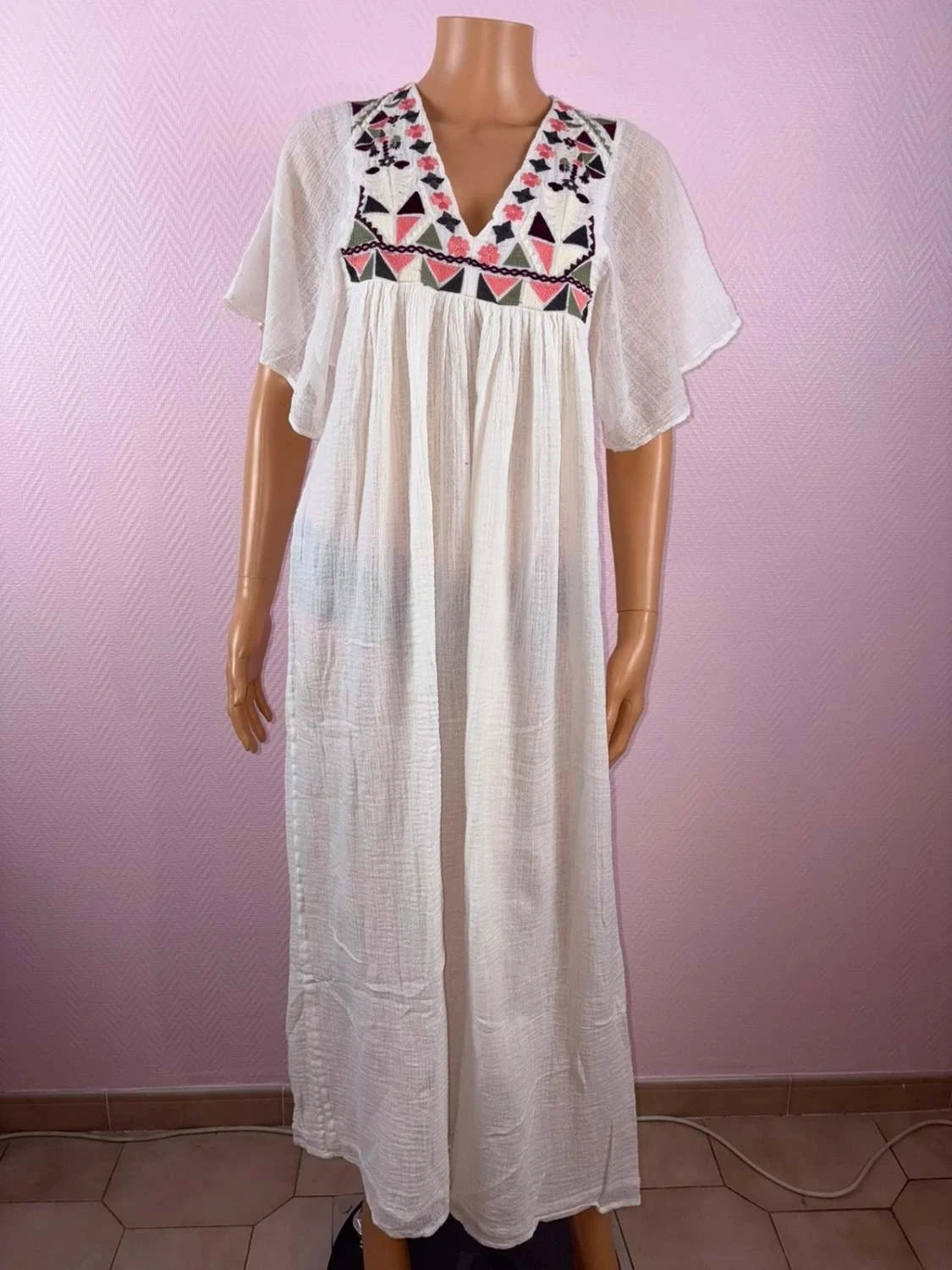 Lange jurk voor dames flower market maat 38 – photo 2
